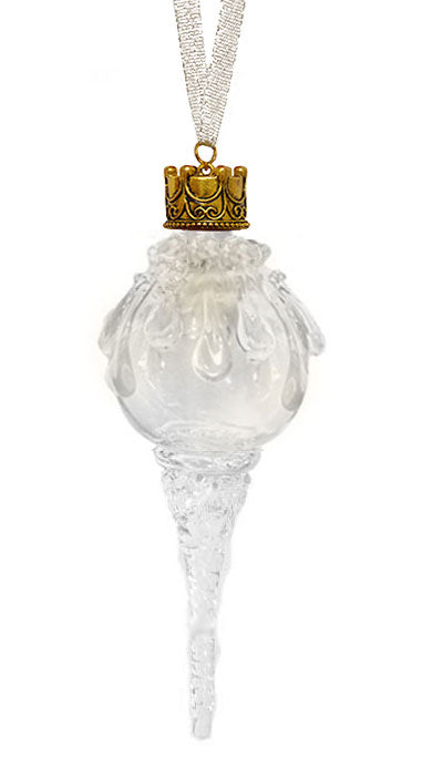 Frosty Snowball Icicle Ornament Keepsake Urn