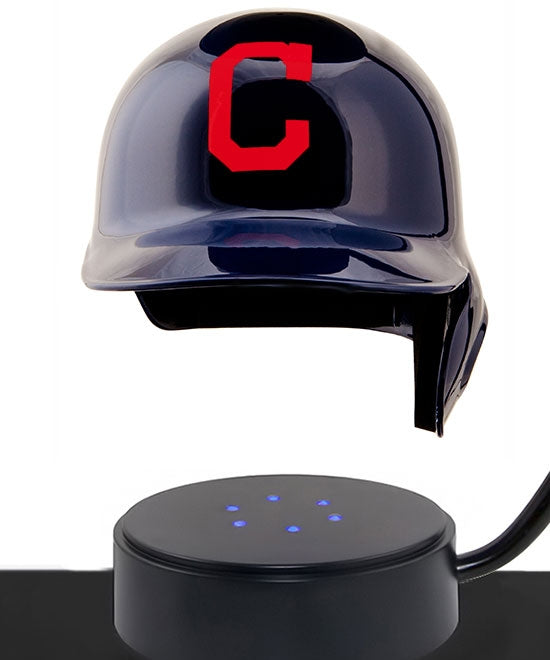 Baseball Cremation Urn & Cleveland Indians Hover Helmet Décor