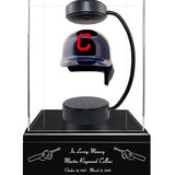 Baseball Cremation Urn & Cleveland Guardians (Indians) Hover Helmet Décor