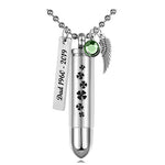 Clover Bullet Pendant Urn - Love Charms Option