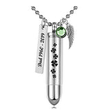 Clover Bullet Pendant Urn - Love Charms Option
