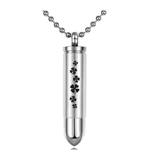 Clover Bullet Pendant Urn - Love Charms Option