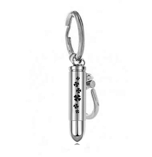 Clover Bullet Key Chain Keepsake Urn