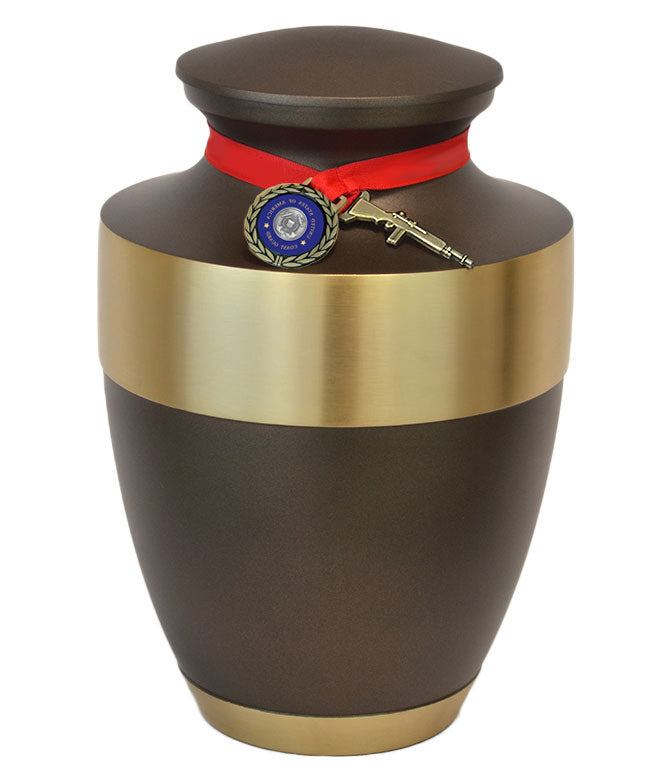 US Coast Guard Master Rifle Cremation Urn - Adult Military Rifle Urn - Pro Diamond Engraving