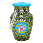 US Coast Guard Camouflage Mini Urn - Love Charms® Option