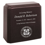 United States Coast Guard Cultured Marble Niche Cremation Urn - 12 Color Choices - Vault Option