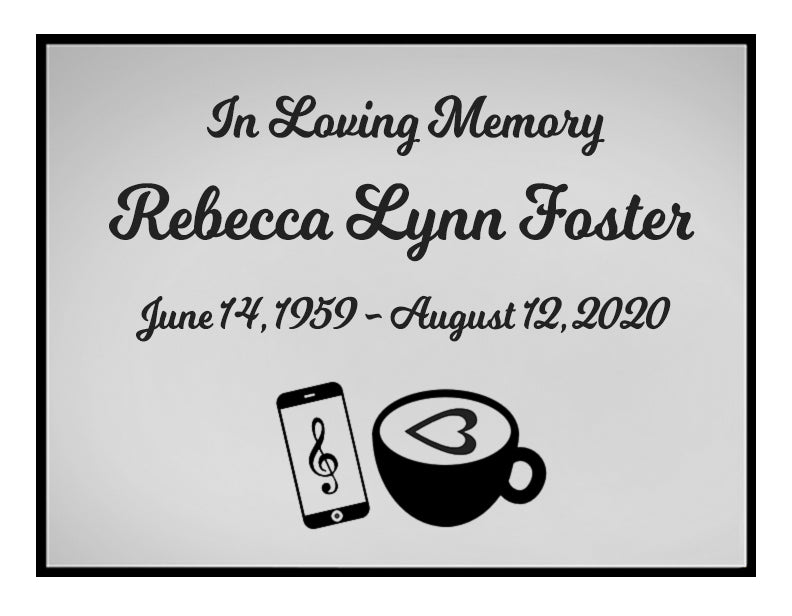 Coffee & Music Name Plates For Cremation Urns