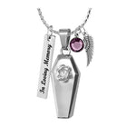 Rose Coffin Ash Pendant Urn - Love Charms™ Option