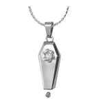 Rose Coffin Ash Pendant Urn - Love Charms™ Option