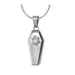Rose Coffin Ash Pendant Urn - Love Charms™ Option