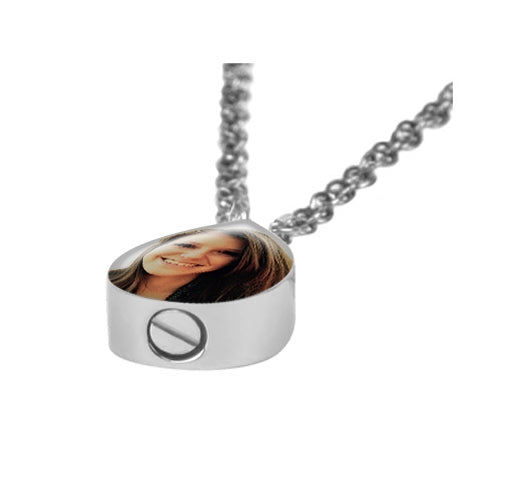 Color Photo Pendant Teardrop Urn