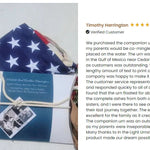 Fisherman Peaceful Pillow® Companion Water Burial Urn - Biodegradable Burial At Sea For Two Urn - Wide River Urn