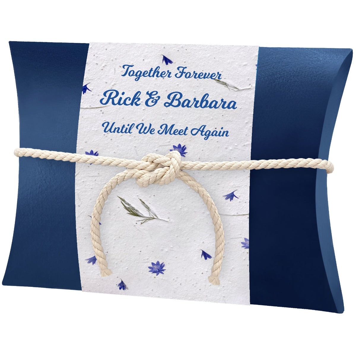Blue Bells Peaceful Pillow® Water Burial Cremation Urn - Biodegradable Water Burial At Sea Urn - Wide River Urn