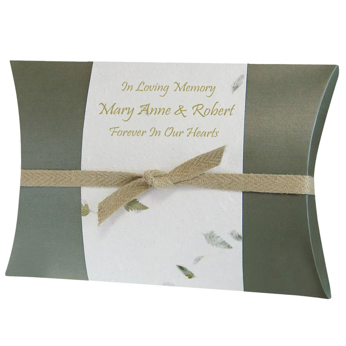 Fern Peaceful Pillow® Water Burial Cremation Urn - Biodegradable Water Burial At Sea Urn