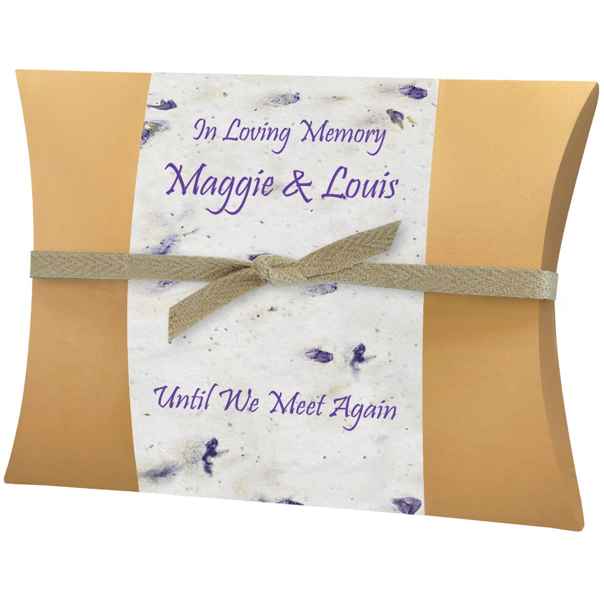 Sand Dollar Starfish Lilac Peaceful Pillow® Water Burial Cremation Urn - Biodegradable  Burial At Sea Urn