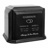 Cultured Marble Companion Cremation Urn - Loving Parents Urn - 12 Color Choices - Vault Option