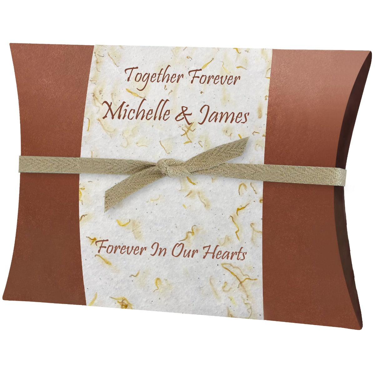 Marigold Peaceful Pillow® Companion Water Burial Urn - Biodegradable Burial At Sea For Two Urn - Wide River Urn