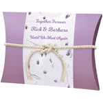 Purple Petals Peaceful Pillow® Water Burial Cremation Urn - Biodegradable Water Burial At Sea Urn - Wide River Urn