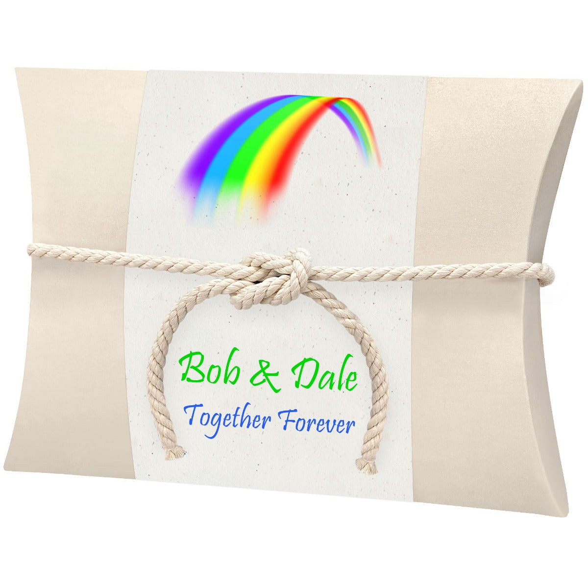 Rainbow Peaceful Pillow® Water Burial Cremation Urn - Burial At Sea Urn - Wide River Urn