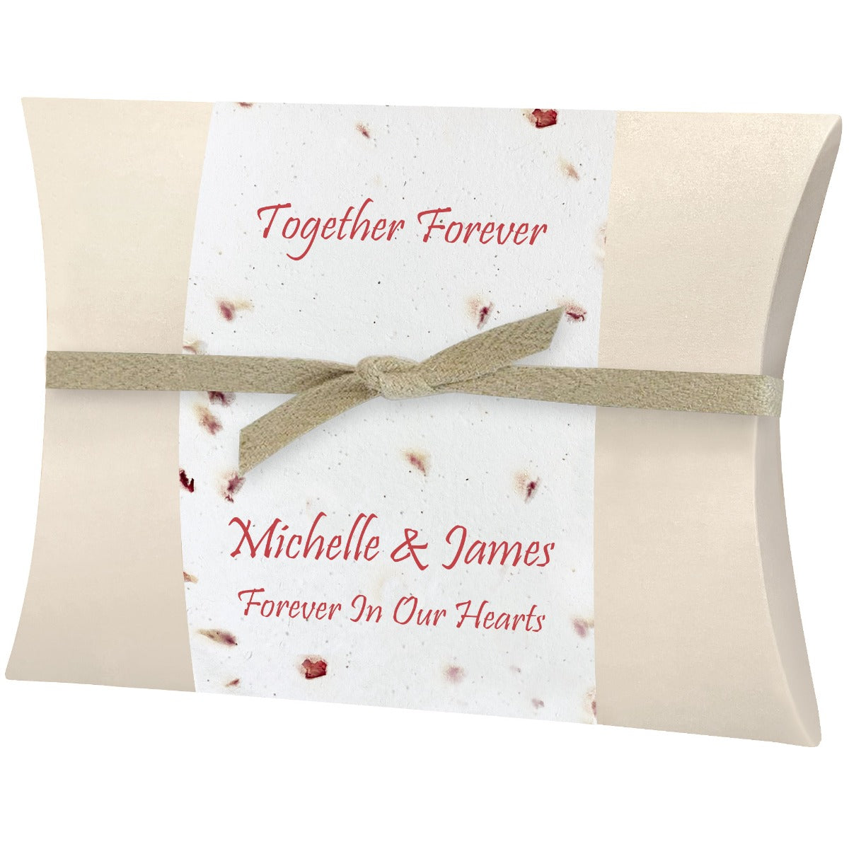 Rose Petals Peaceful Pillow® Water Burial Cremation Urn - Biodegradable Burial At Sea Urn - Wide River Urn