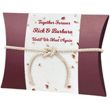 Roses Peaceful Pillow® Water Burial Cremation Urn - Biodegradable Water Burial At Sea Urn - Wide River Urn
