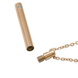 Copper Slender Cylinder Cremation Jewelry Urn