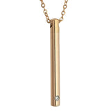 Copper Slender Cylinder Cremation Jewelry Urn - Love Charms Option