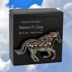 Owl, Wolf, Eagle, Dragon, Ocean, Horses, Bear, Whale Wood Art Cremation Adult Urn - Handmade Adult Wood Urns