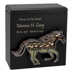 Owl, Wolf, Eagle, Dragon, Ocean, Horses, Bear, Whale Wood Art Cremation Adult Urn - Handmade Adult Wood Urns