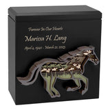 Owl, Wolf, Eagle, Dragon, Ocean, Horses, Bear, Whale Wood Art Cremation Adult Urn - Handmade Adult Wood Urns