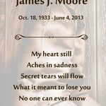 Cowboy Poem Urn