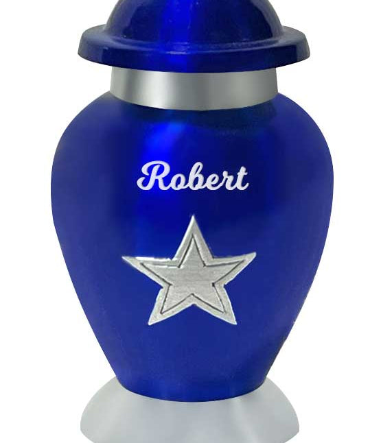 Texas Star Cowboy or Cowgirl Hat Mini Urn - Love Charms® Option