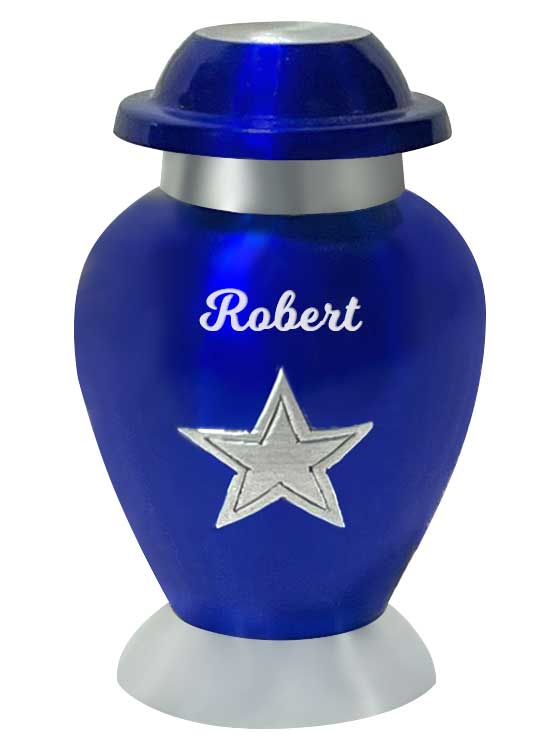 Texas Star Cowboy or Cowgirl Hat Mini Urn - Love Charms® Option