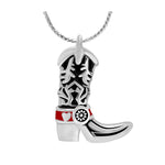 Cowgirl Boot Cremation Jewelry Urn - Love Charms® Option