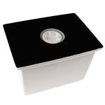 3D Heart Crystal Cream Granite Large Adult Cremation Urn