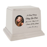 Cream Photo Granite Large Adult or Medium Urn