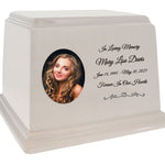Cream Photo Granite Large Adult or Medium Urn