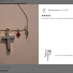Lots of Love Cross Jewelry Urn - Love Charms™ Option