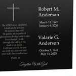 Christian Path Companion Urn - Psalm 23 - Together With God - Urn For Two Adults - Vault Option