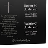 Christian Path Companion Urn - Psalm 23 - Together With God - Urn For Two Adults - Vault Option