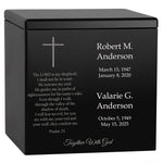 Christian Path Companion Urn - Psalm 23 - Together With God - Urn For Two Adults - Vault Option