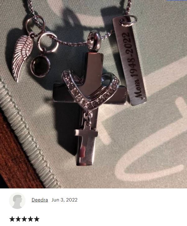 Cross Of Love Pendant Urn - Love Charms™ Option