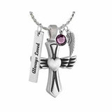 Cross Of The Phoenix Pendant Urn - Love Charms Option
