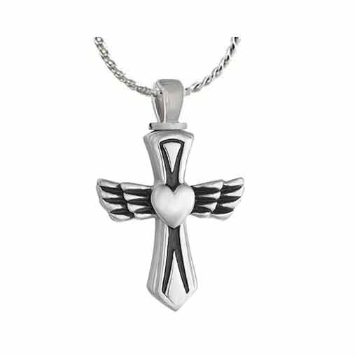 Cross Of The Phoenix Pendant Urn - Love Charms Option
