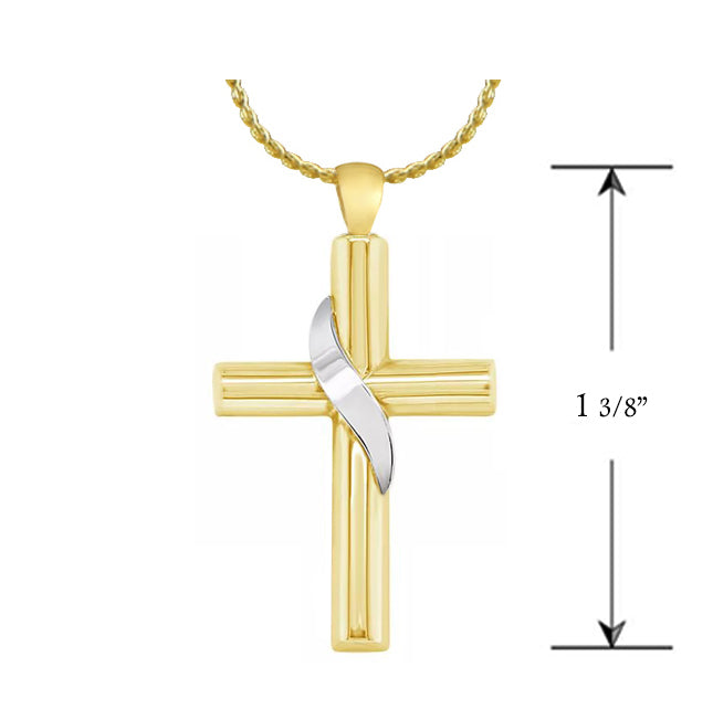 Our Savior Cross 10KT or 14KT Gold Cremation Jewelry Urn - ORDER NOW