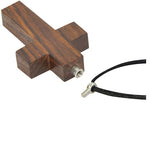 Wooden Cross Pendant Urn Engraved