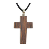 Wooden Cross Pendant Urn Engraved