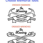 Toolbox Red Keepsake Urn - Tools Option