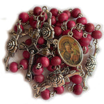 Crown of Roses Scented Rosary Necklace Urn
