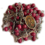 Crown of Roses Scented Rosary Necklace Urn